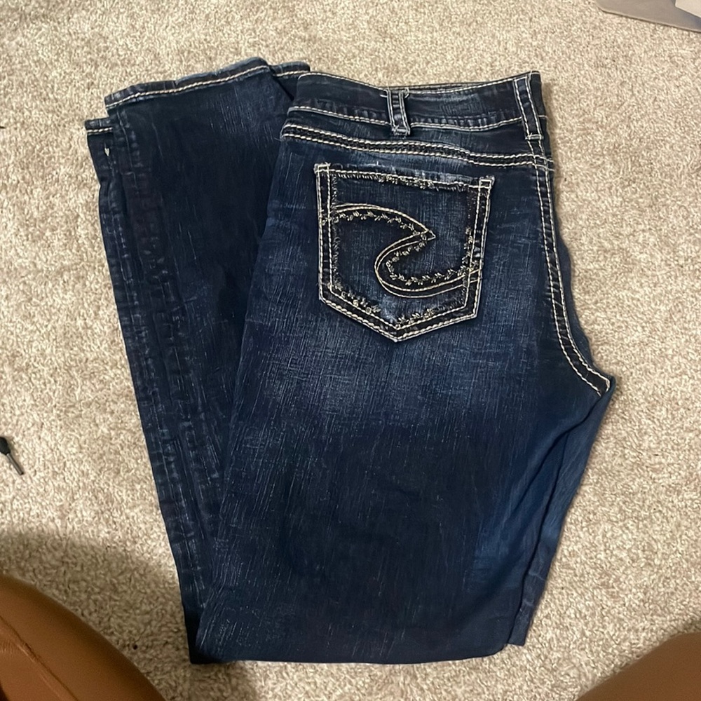 Silver Jean (Mid Straight Suki)